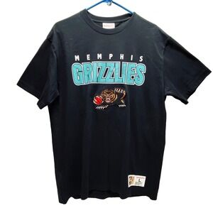 Memphis Grizzles NBA Shirt Men's Large Black HWC Basketball Mitchell & Ness NWOT